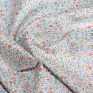 Batiste de coton SYLKINE imprimé fleuri