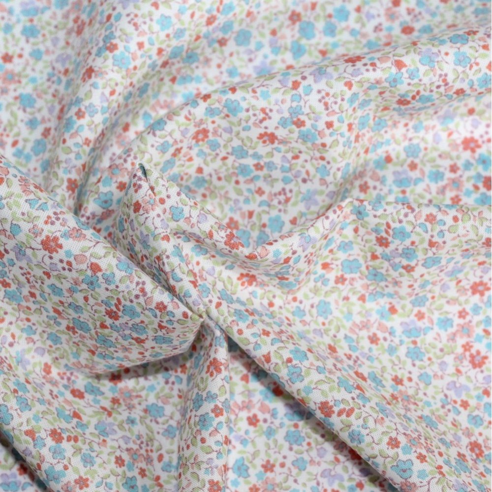 Batiste de coton SYLKINE imprimé fleuri