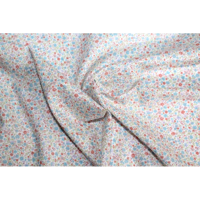 Batiste de coton SYLKINE imprimé fleuri