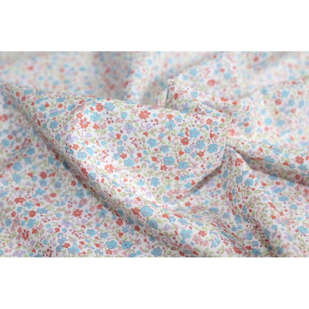 Batiste de coton SYLKINE imprimé fleuri