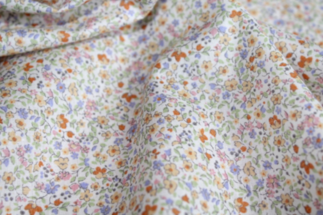 Batiste de coton SYLKINE imprimé fleuri