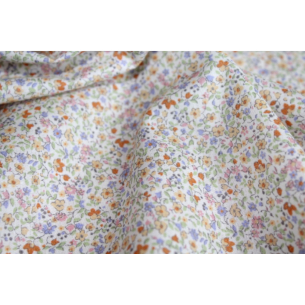 Batiste de coton SYLKINE imprimé fleuri