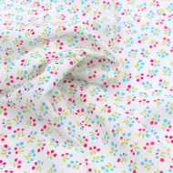 Voile de coton BIO imprimé fruit cerise orange Voile de coton BIO imprimé fruit cerise orange