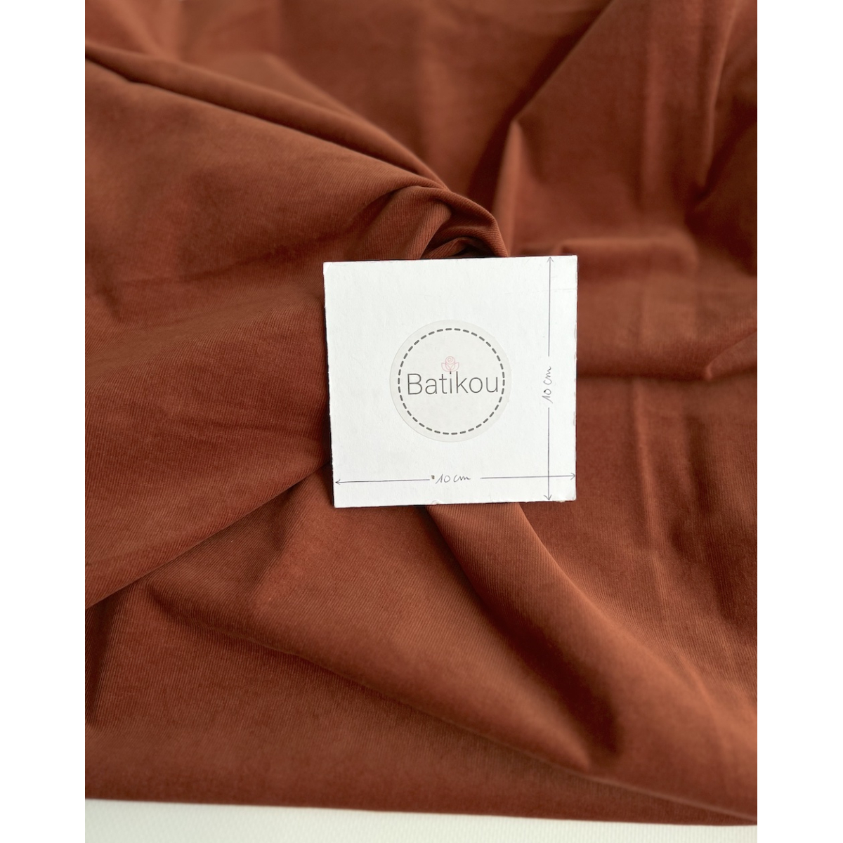 Velours milleraies stretch coton coloris écureuil Batikou - 4 Velours milleraies stretch coton coloris écureuil Batikou - 4
