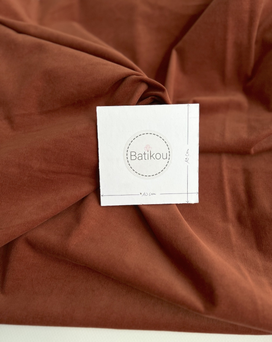 Velours milleraies stretch coton coloris écureuil Batikou - 4