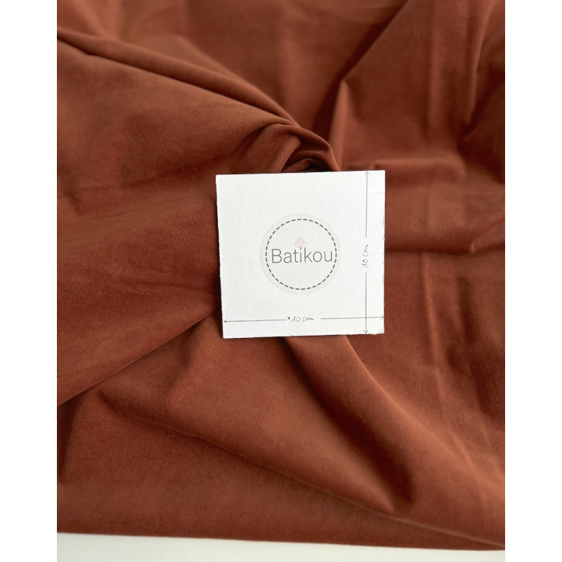 Velours milleraies stretch coton coloris écureuil Batikou - 4