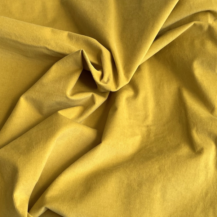 Velours milleraies stretch coton coloris safran Batikou - 1