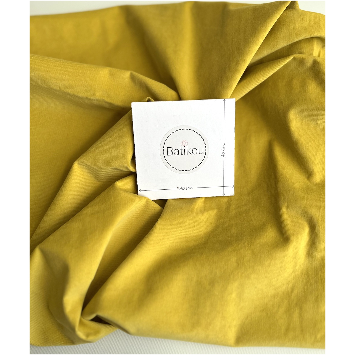 Velours milleraies stretch coton coloris safran Batikou - 3 Velours milleraies stretch coton coloris safran Batikou - 3