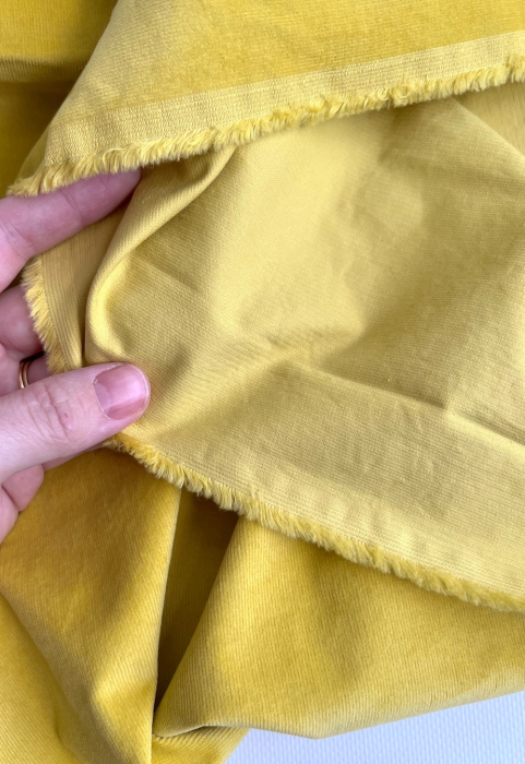 Velours milleraies stretch coton coloris safran Batikou - 2