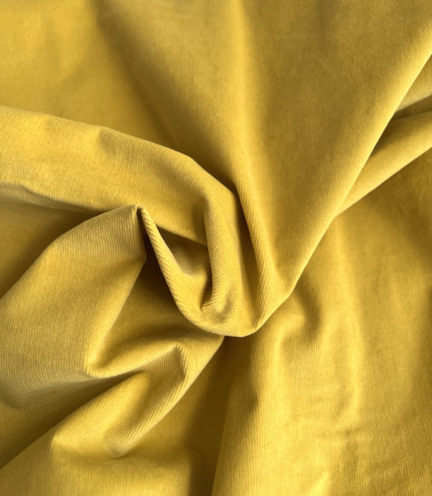 Velours milleraies stretch coton coloris safran Batikou - 4