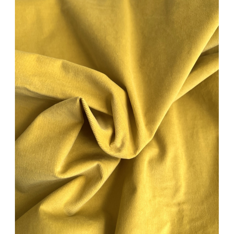 Velours milleraies stretch coton coloris safran Batikou - 4