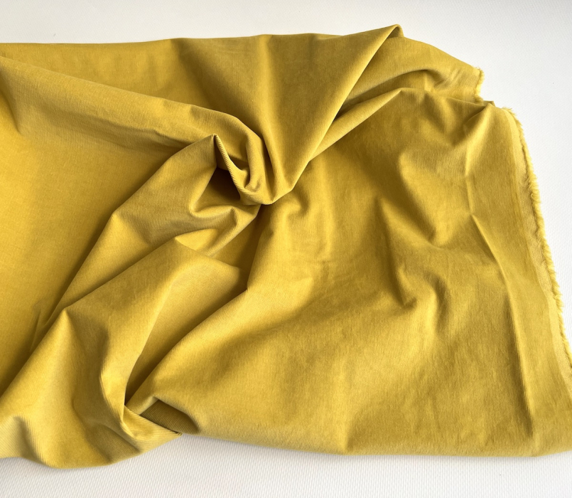 Velours milleraies stretch coton coloris safran Batikou - 5