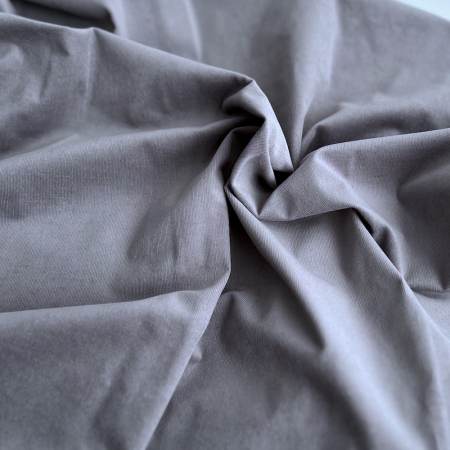 Velours milleraies stretch coton coloris gris plomb Batikou - 1 Velours milleraies stretch coton coloris gris plomb Batikou - 1