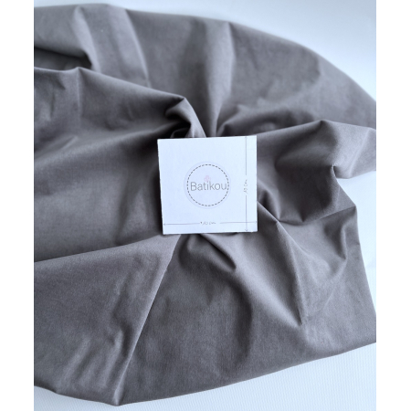 Velours milleraies stretch coton coloris gris plomb Batikou - 2 Velours milleraies stretch coton coloris gris plomb Batikou - 2