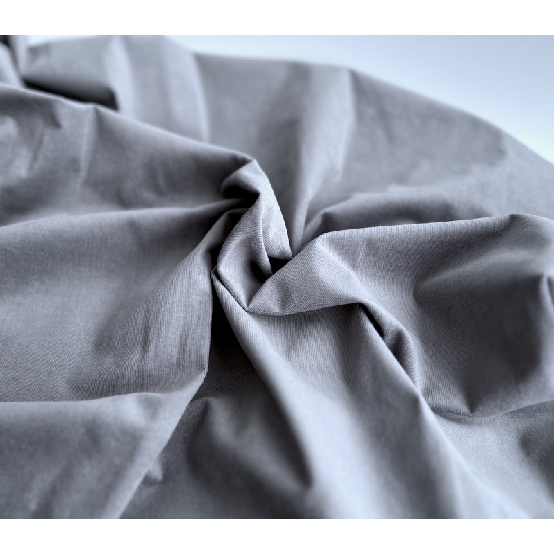 Velours milleraies stretch coton coloris gris plomb Batikou - 3