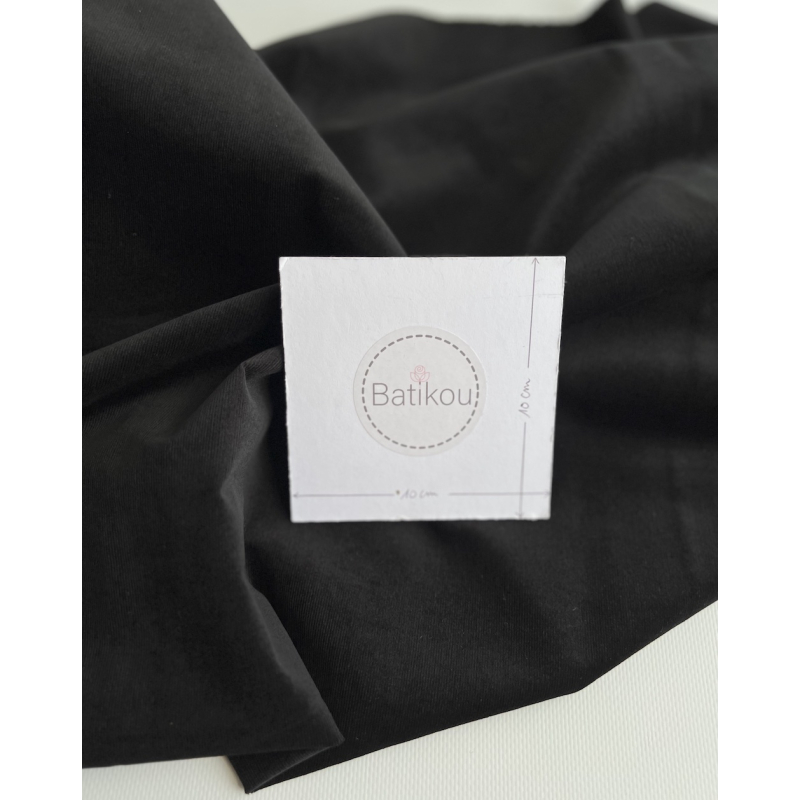 Velours milleraies stretch coton coloris noir Batikou - 4