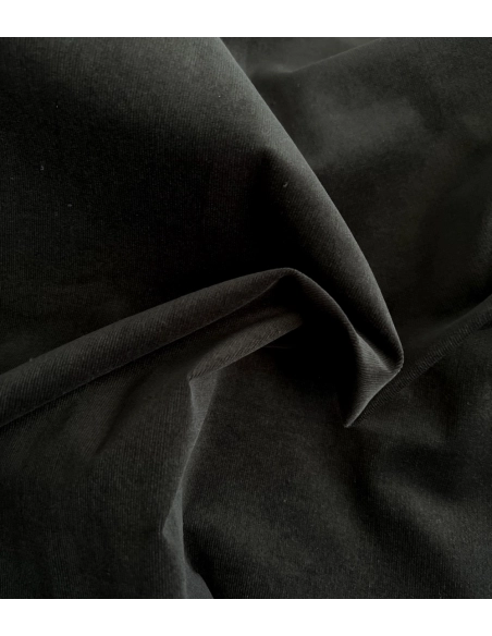 Velours milleraies stretch coton coloris noir Batikou - 2