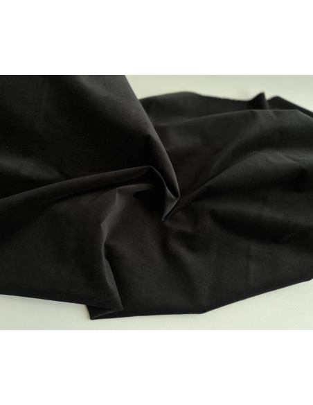 Velours milleraies stretch coton coloris noir Batikou - 5