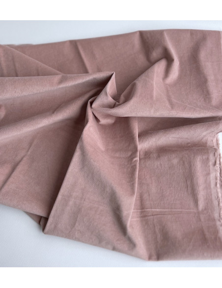 Velours milleraies stretch coton coloris vieux rose Batikou - 3