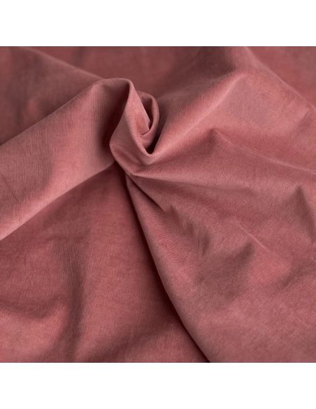 Velours milleraies stretch coton coloris argile rose Batikou - 1