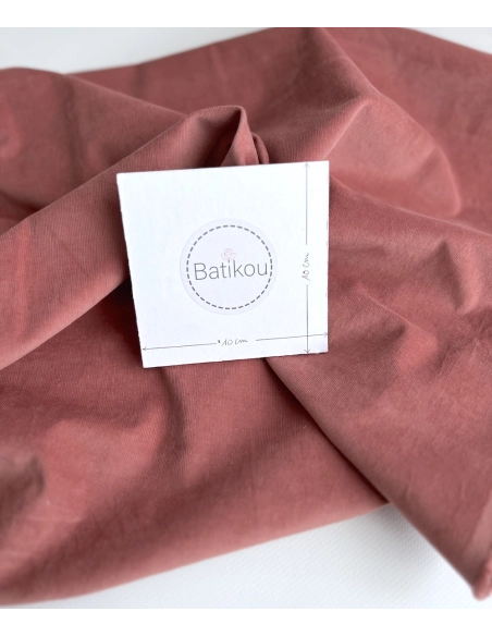 Velours milleraies stretch coton coloris argile rose Batikou - 4