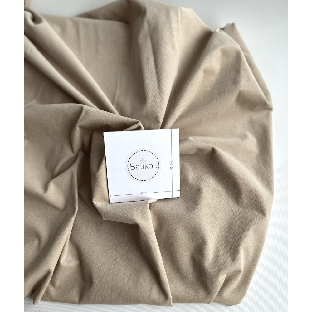 Velours milleraies stretch coton coloris crème Batikou - 3 Velours milleraies stretch coton coloris crème Batikou - 3