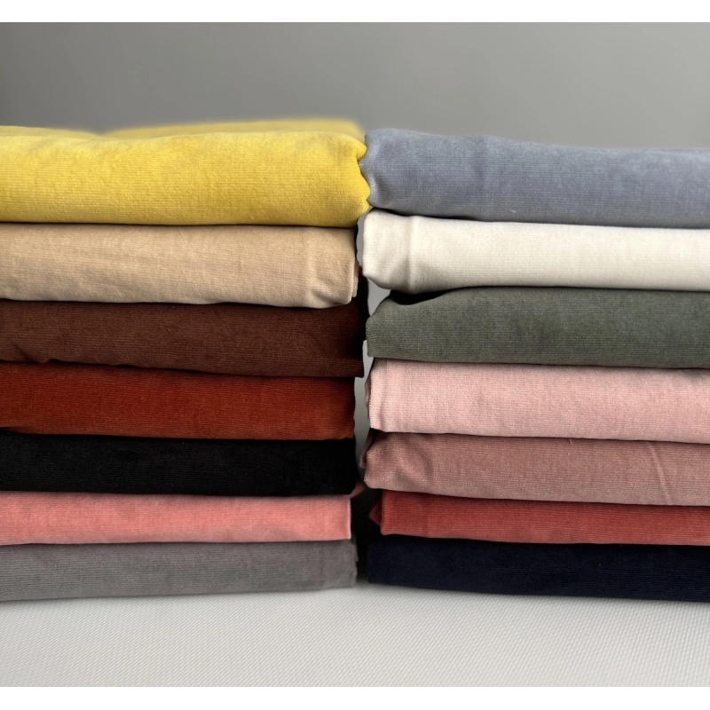 Velours milleraies stretch coton coloris écru Batikou - 8