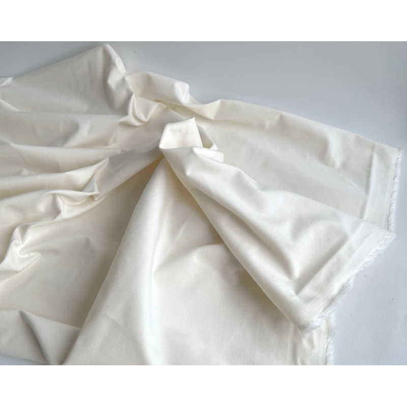 Velours milleraies stretch coton coloris écru Batikou - 2