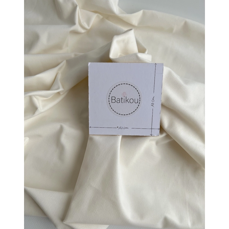 Velours milleraies stretch coton coloris écru Batikou - 3