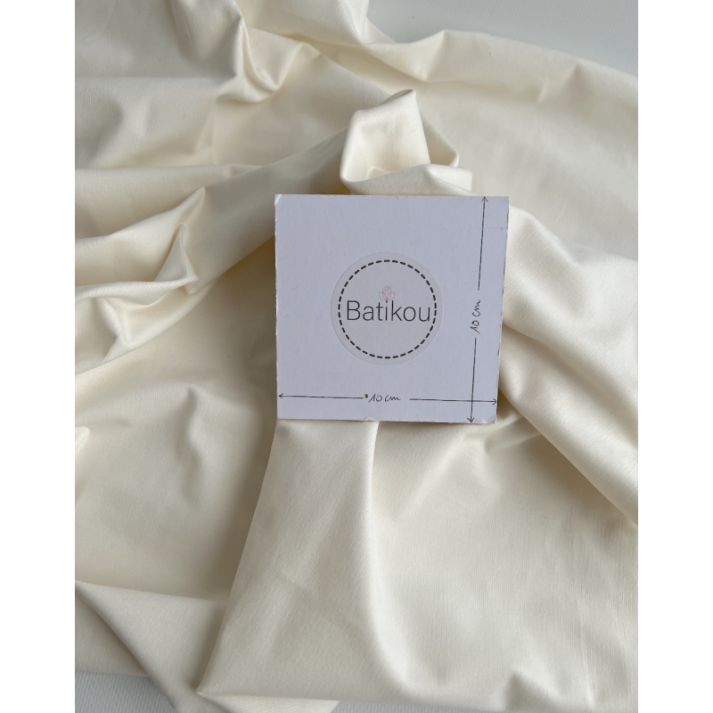 Velours milleraies stretch coton coloris écru Batikou - 3
