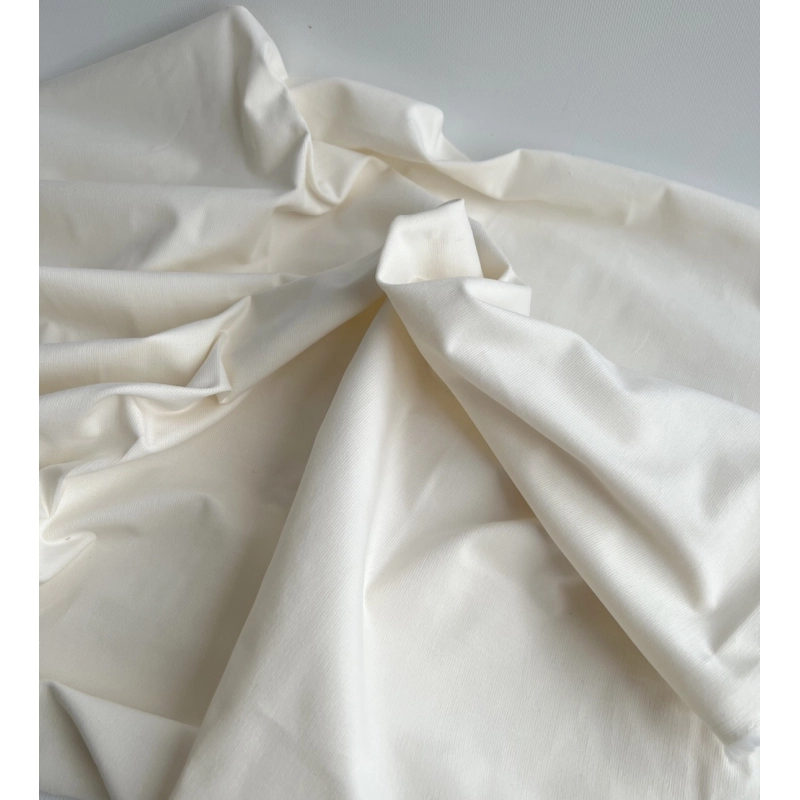 Velours milleraies stretch coton coloris écru Batikou - 4