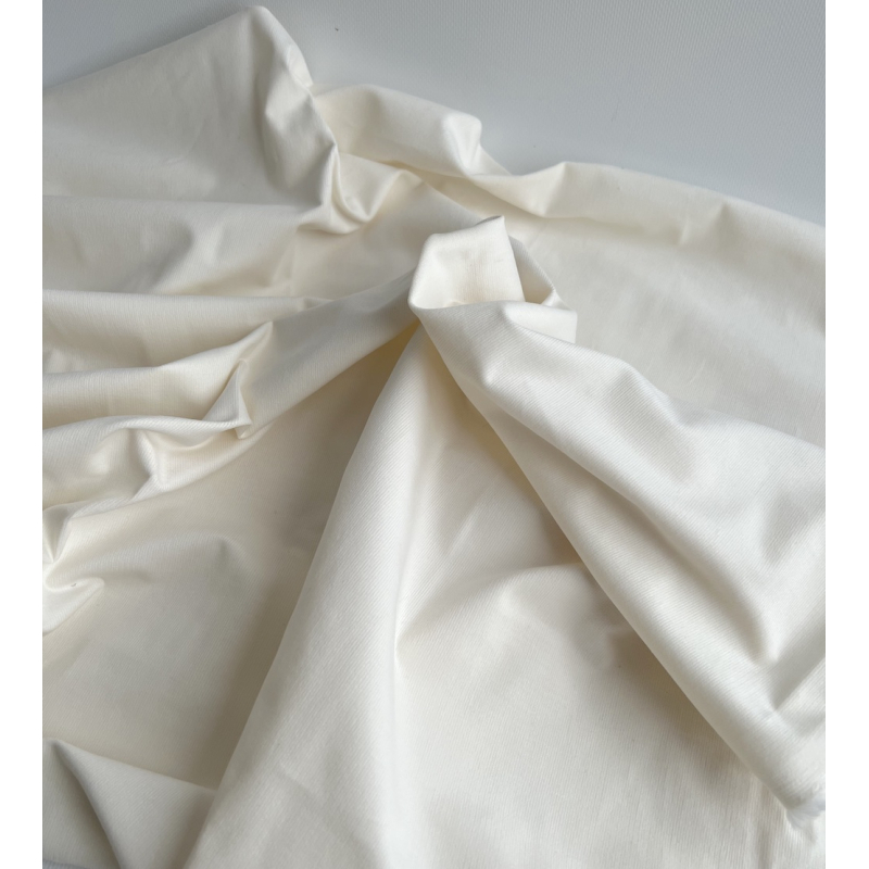 Velours milleraies stretch coton coloris écru Batikou - 4