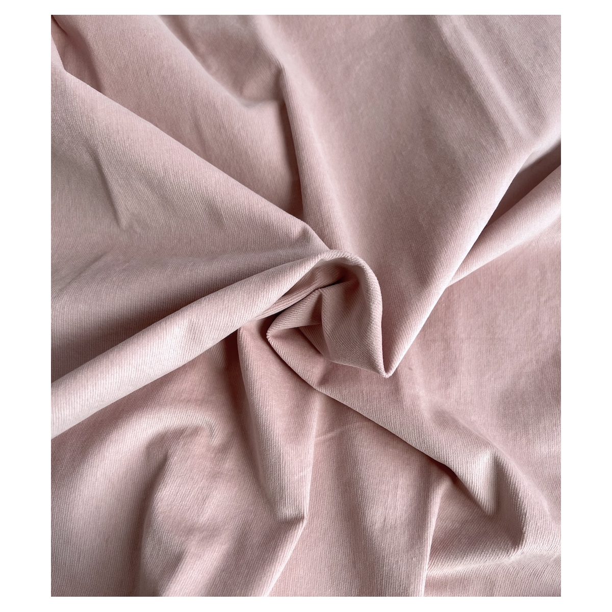 Velours milleraies stretch coton coloris rose nude Batikou - 3 Velours milleraies stretch coton coloris rose nude Batikou - 3