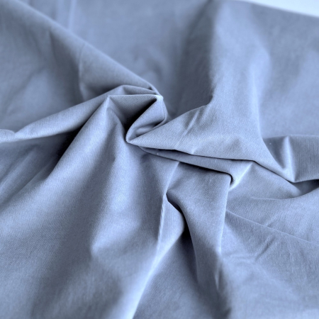Velours milleraies stretch coton coloris bleu porcelaine Batikou - 1 Velours milleraies stretch coton coloris bleu porcelaine Batikou - 1