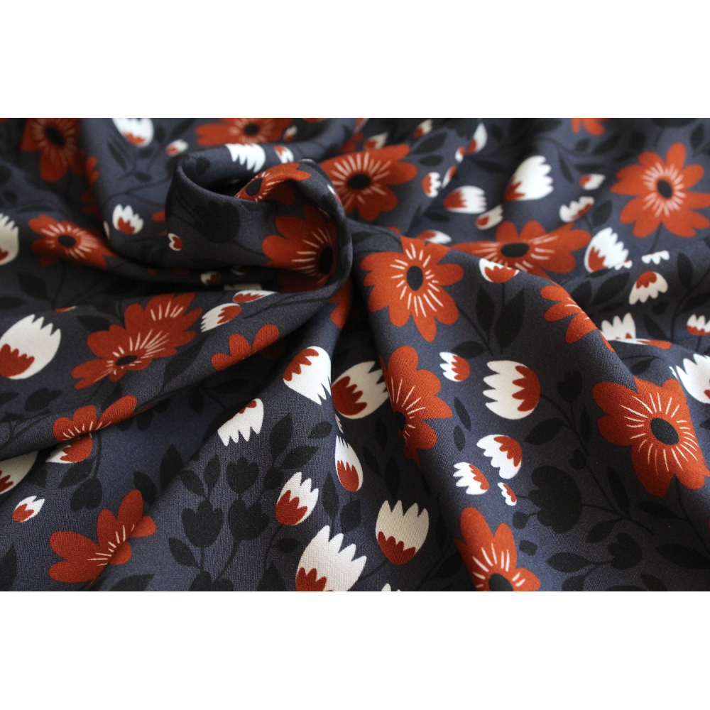 Exclusif Minimel pour Batikou Viscose à motifs fleuris Exclusif Minimel pour Batikou Viscose à motifs fleuris