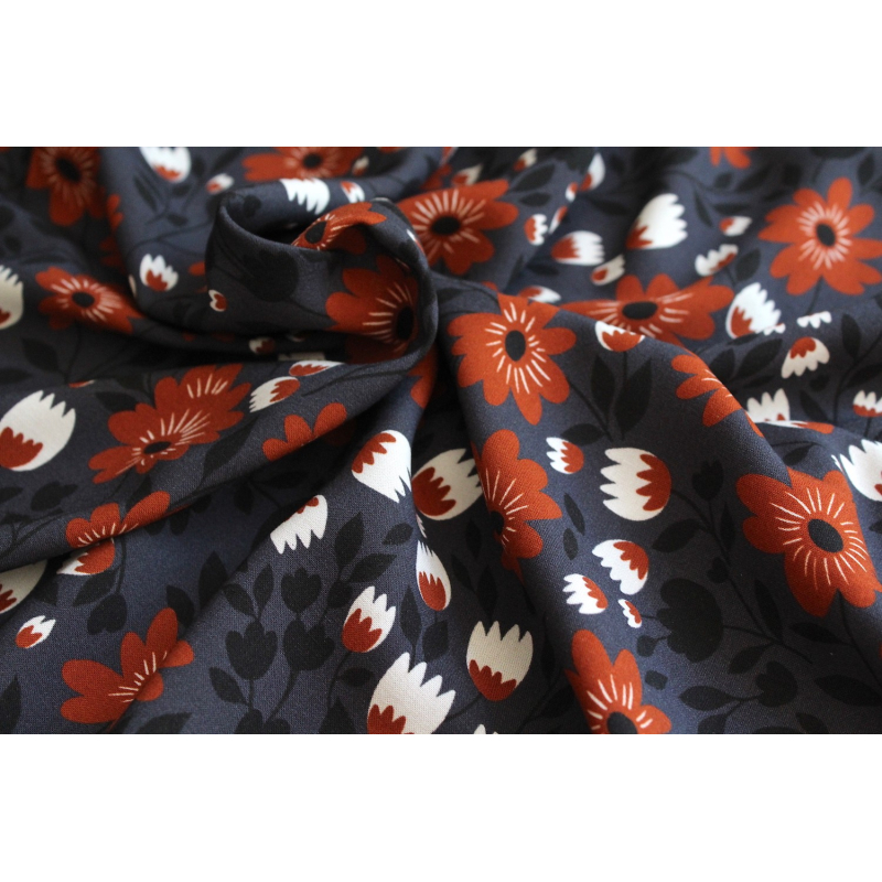 Exclusif Minimel pour Batikou Viscose à motifs fleuris Exclusif Minimel pour Batikou Viscose à motifs fleuris