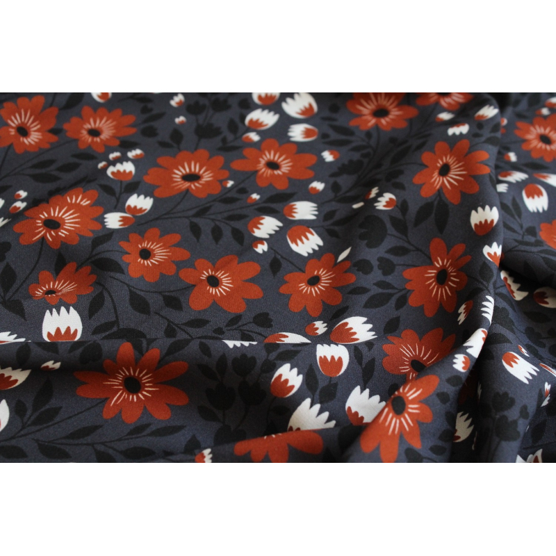 Exclusif Minimel pour Batikou Viscose à motifs fleuris Exclusif Minimel pour Batikou Viscose à motifs fleuris