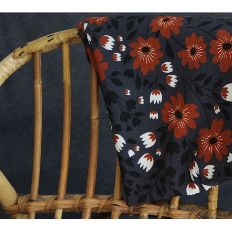 Exclusif Minimel pour Batikou Viscose à motifs fleuris Exclusif Minimel pour Batikou Viscose à motifs fleuris