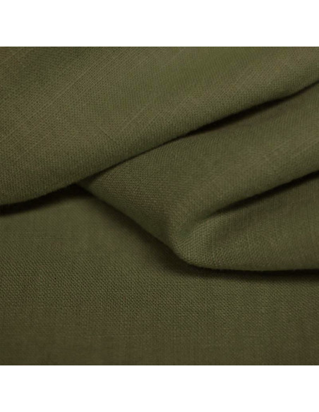 Lin lavé coloris kaki