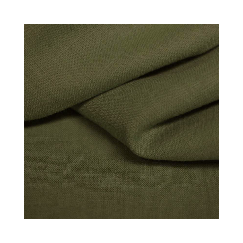 Lin lavé coloris kaki