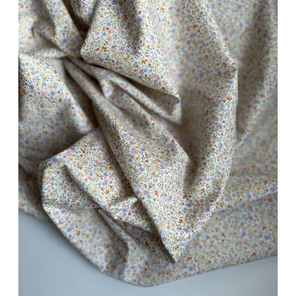 Cléo - Batiste de coton SILKYNE imprimé fleuri