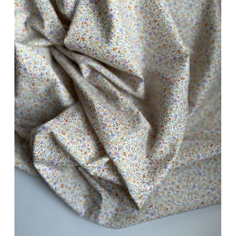 Cléo - Batiste de coton SILKYNE imprimé fleuri