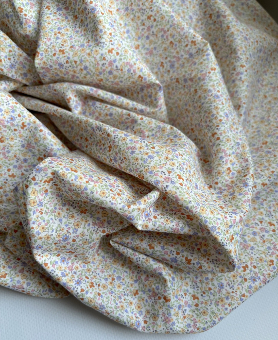 Cléo - Batiste de coton SILKYNE imprimé fleuri