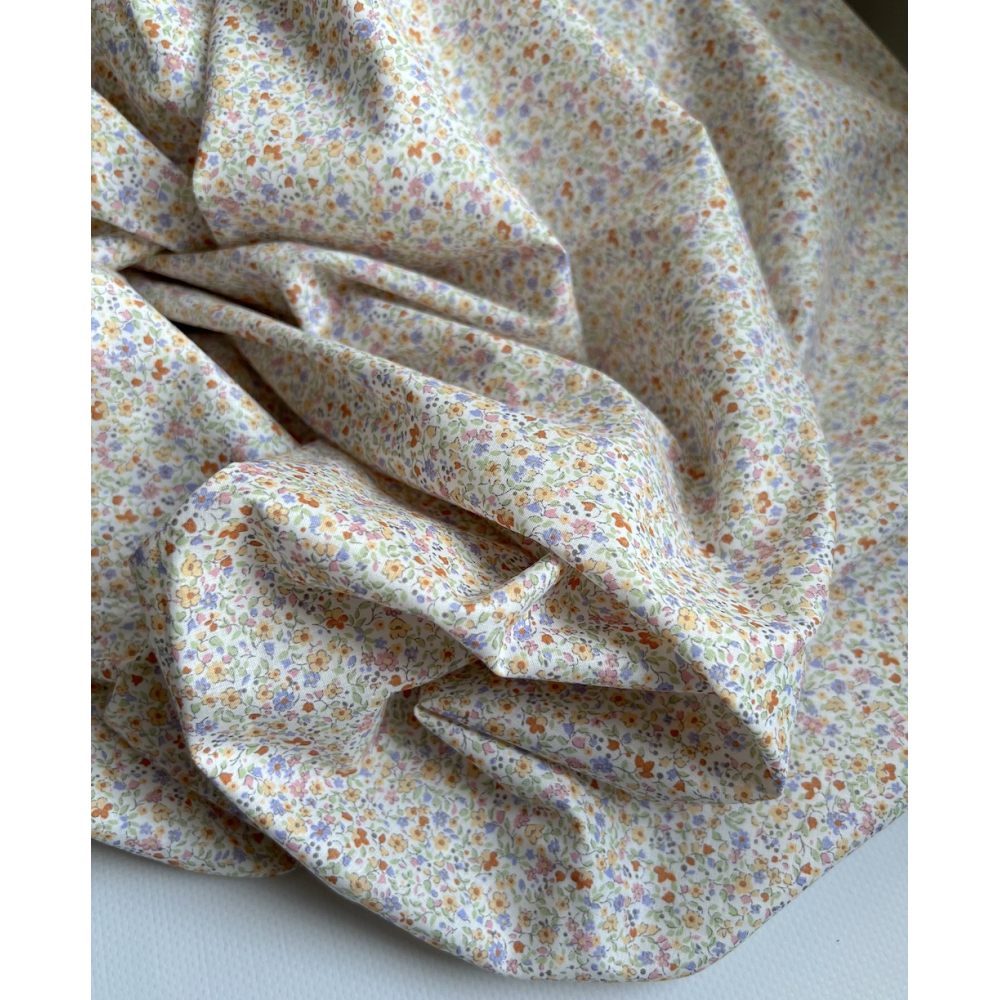 Cléo - Batiste de coton SILKYNE imprimé fleuri