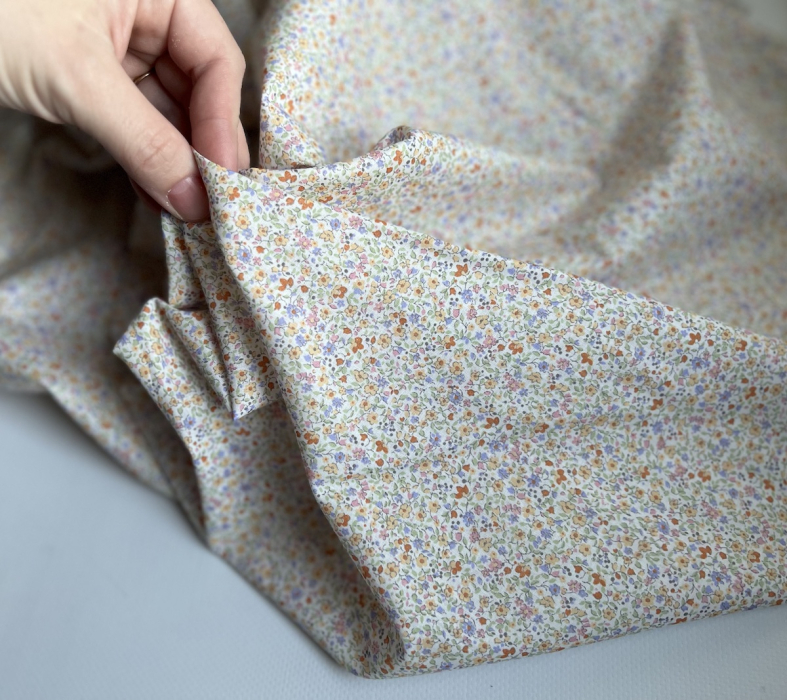 Cléo - Batiste de coton SILKYNE imprimé fleuri