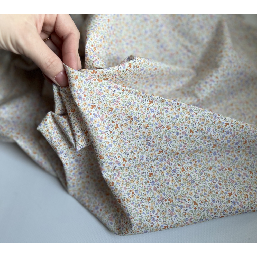 Cléo - Batiste de coton SILKYNE imprimé fleuri