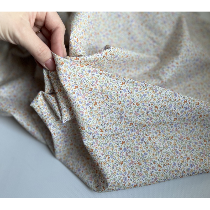 Cléo - Batiste de coton SILKYNE imprimé fleuri