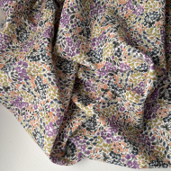 Annette - Batiste de coton SILKYNE à imprimé fleuri Tissus issus de l'agriculture biologique  - 1