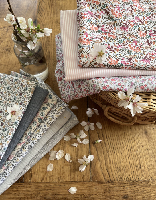 Double gaze de coton BIO unie gris perle Tissus issus de l'agriculture biologique  - 7