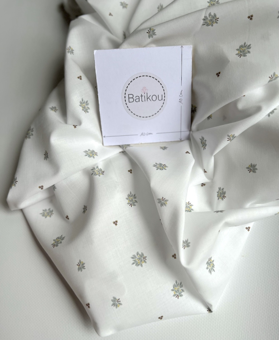 Marcel - Batiste de coton BIO imprimé exclusif Tissus issus de l'agriculture biologique  - 4